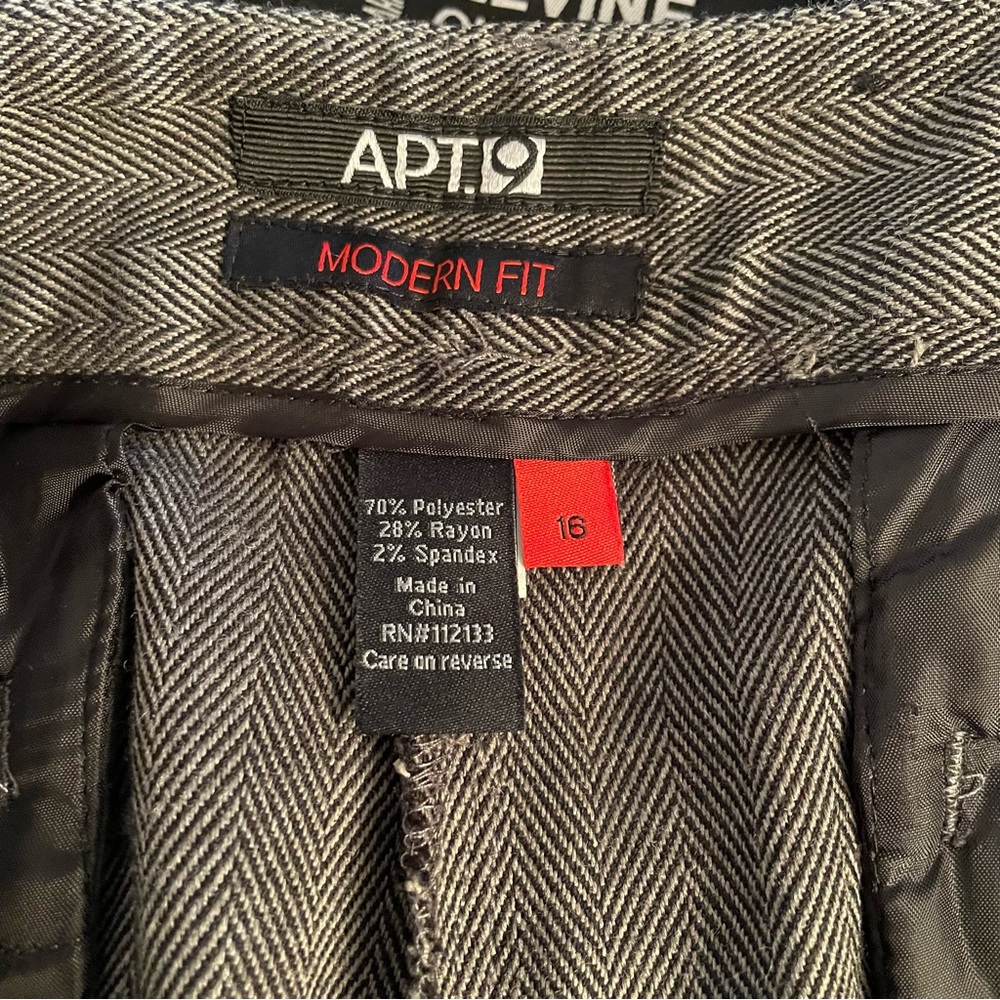 Apt. 9 charcoal Trousers - Picture 3 of 3
